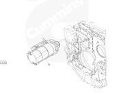 piezas de Cummins Engine del motor del arranque del motor 24V